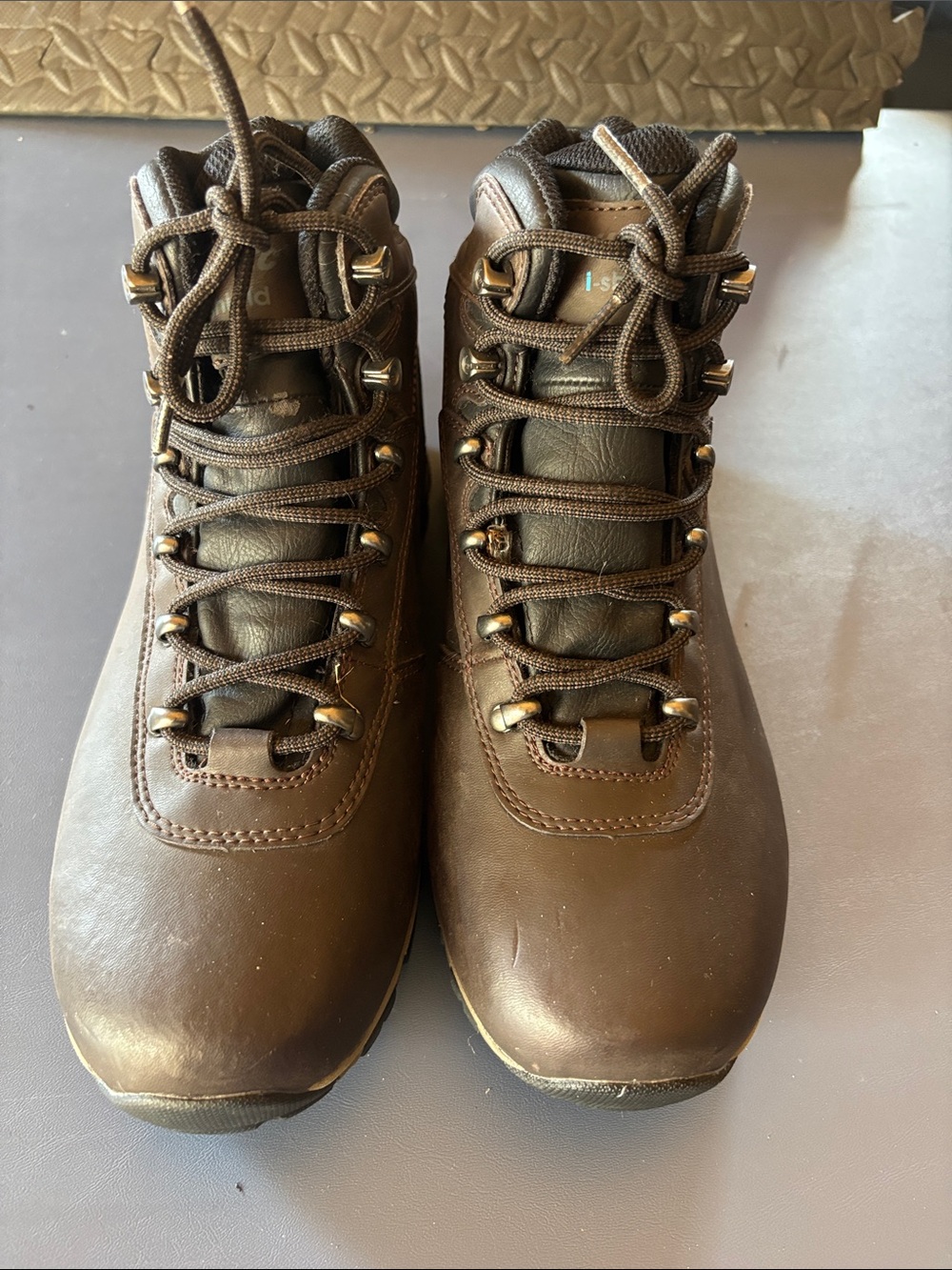 Hi-Tec Women's Brown Lace-Up Combat/Moto Boots
